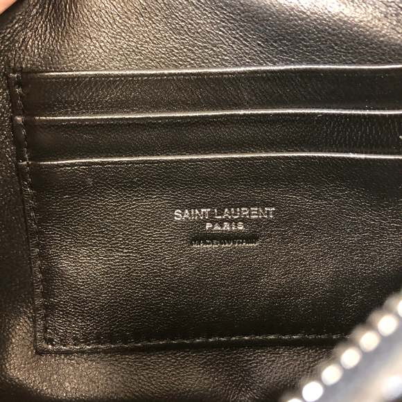 YVES SAINT LAURENT YSL Black Patent Lou Mini Camera Bag Sku# 63865 - Picture 9 of 10